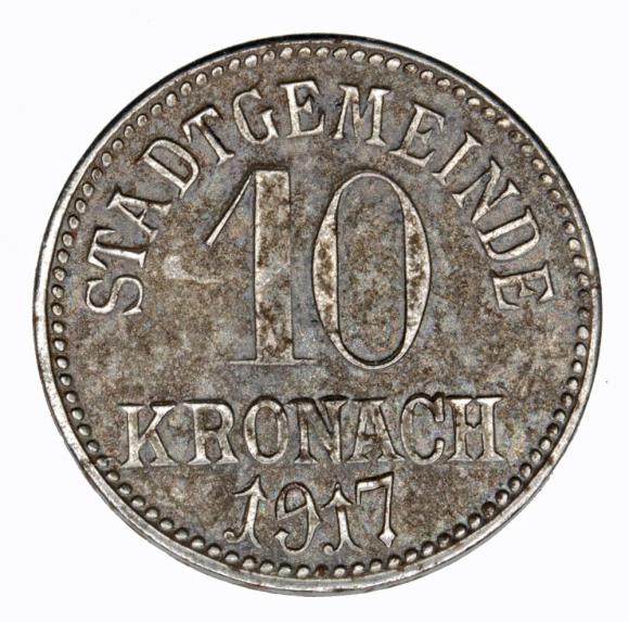 10 fenigów 1917 Kronach Bawaria (1)