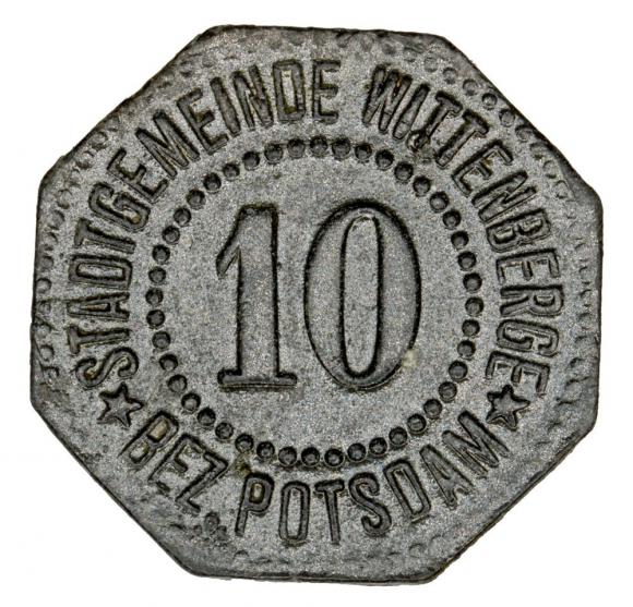 10 fenigów 1917 Wittenberge Brandenburgia (1)