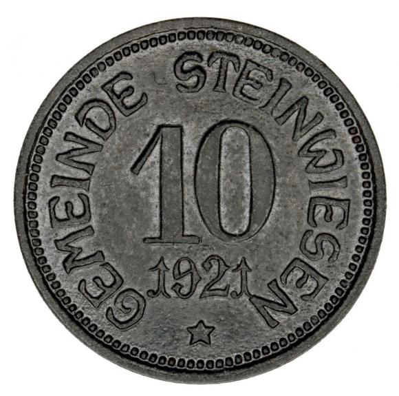 10 fenigów 1921 Steinwiesen Bawaria (1)