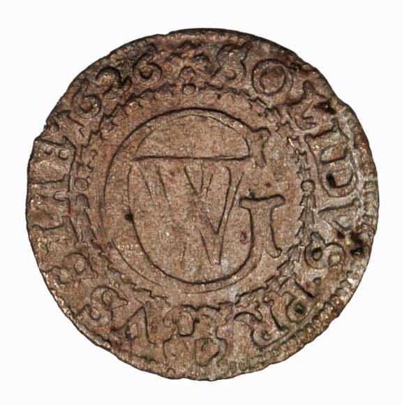 Szeląg 1626 Jerzy Wilhelm Księstwo Pruskie Królewiec (1)