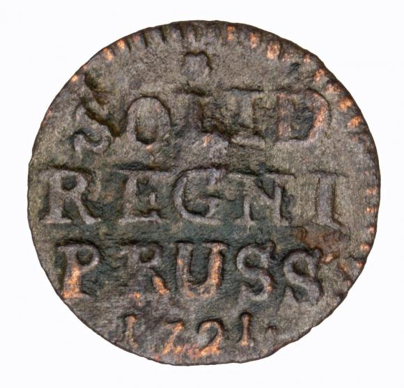 Szeląg 1721 Fryderyk Wilhelm I Prusy (1)