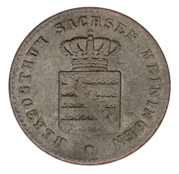 2 fenigi 1869 Jerzy II Niemcy Saksonia Meiningen (1)