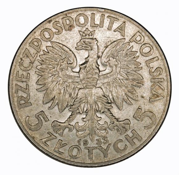 5 złotych 1933 Głowa kobiety II RP Warszawa (2)