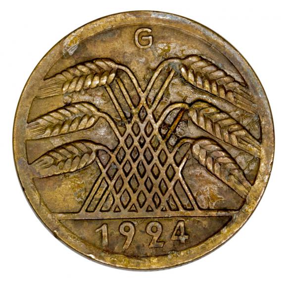 50 rentenpfennig 1924 Niemcy Karlsruhe (1)