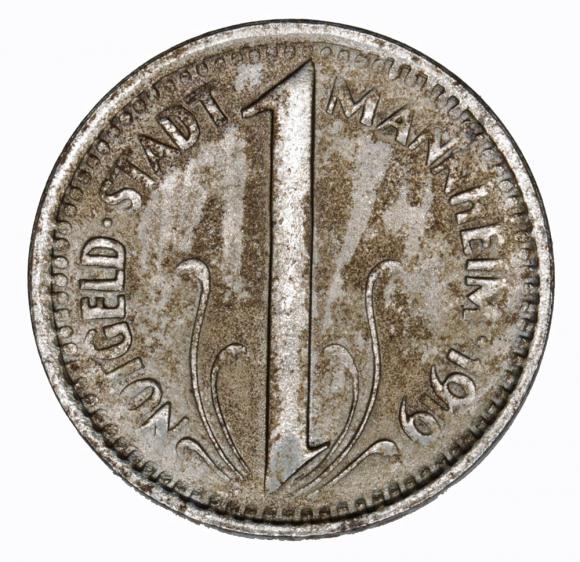 10 fenigów 1919 Mannheim Badenia (1)