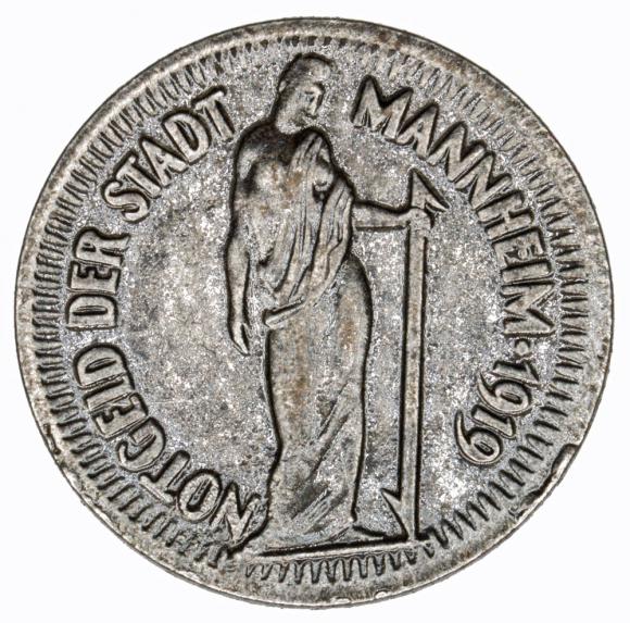 25 fenigów 1919 Mannheim Badenia (1)
