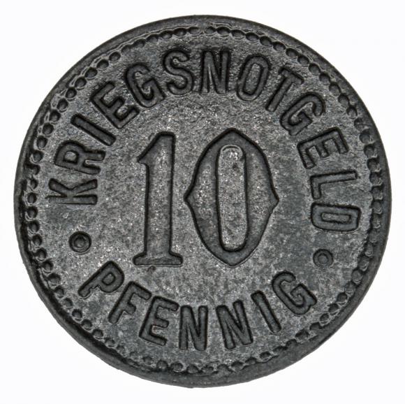 10 fenigów 1918 Trossingen Wirtembergia (2)