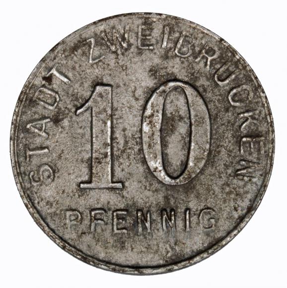 10 fenigów 1919 Zweibrucken Nadrenia Palatynat (1)