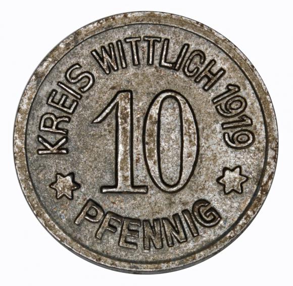 10 fenigów 1919 Wittlich Nadrenia (1)