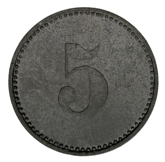 5 fenigów 1919 Tangermunde Saksonia (2)