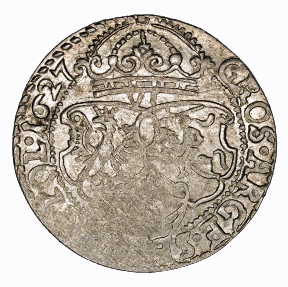 Szóstak 1627 Zygmunt III Waza Kraków (2)