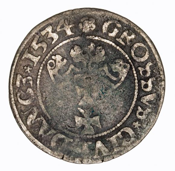 Grosz 1534 Zygmunt I Stary Gdańsk (2)