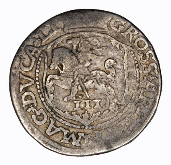Trojak 1564 Zygmunt II August Wilno (2)