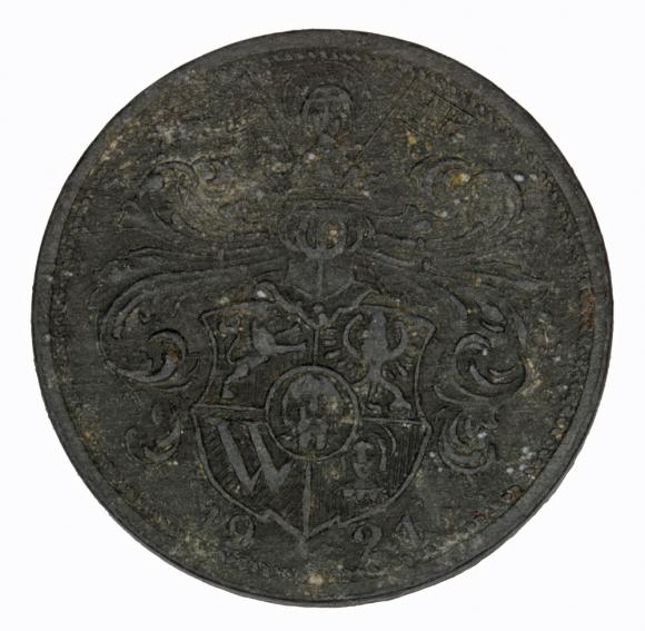 Żeton gazowy 1921 Wrocław Breslau (1)