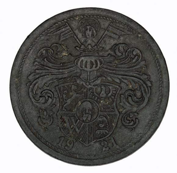 Żeton gazowy 1921 Wrocław Breslau (1)
