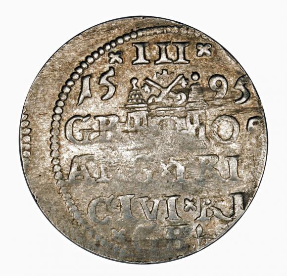 Trojak 1595 Zygmunt III Waza Ryga (2)