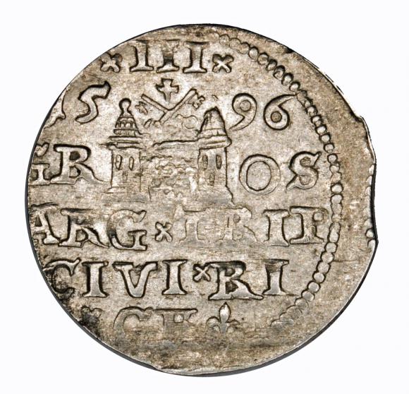 Trojak 1596 Zygmunt III Waza Ryga (2)