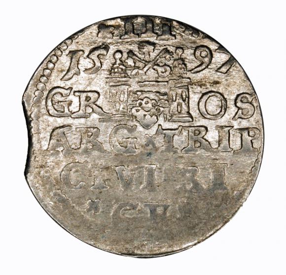 Trojak 1597 Zygmunt III Waza Ryga (2)