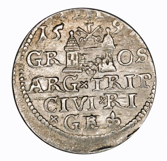 Trojak 1597 Zygmunt III Waza Ryga (2)
