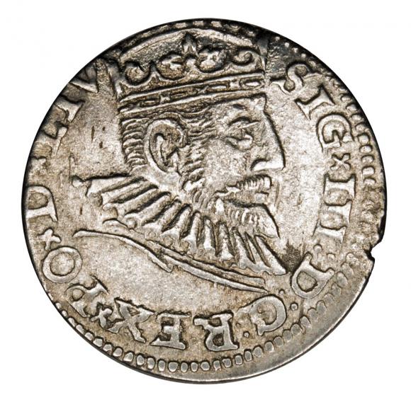 Trojak 1593 Zygmunt III Waza Ryga (1)