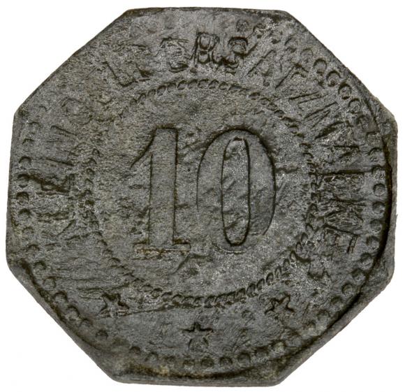 10 fenigów 1917 Saargemund Lotaryngia (2)