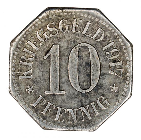 10 fenigów 1917 Wiesbaden Hesja (2)