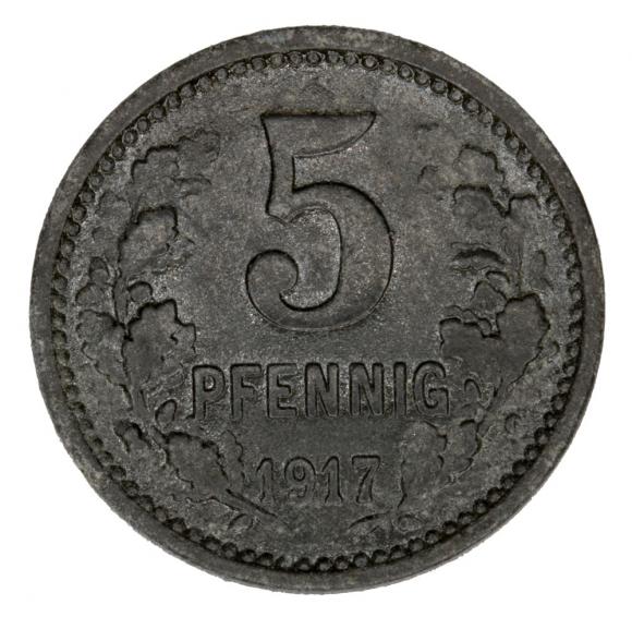 5 fenigów 1917 Bonn Nadrenia (2)