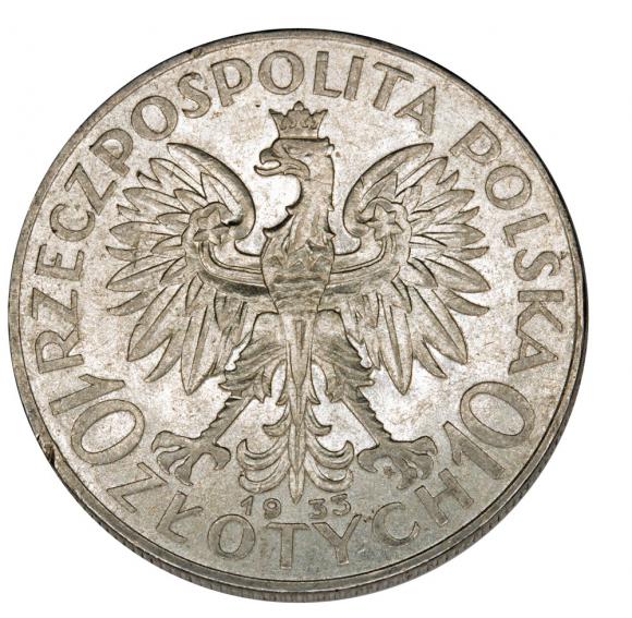 10 złotych 1933 Głowa Kobiety II RP Warszawa (2)
