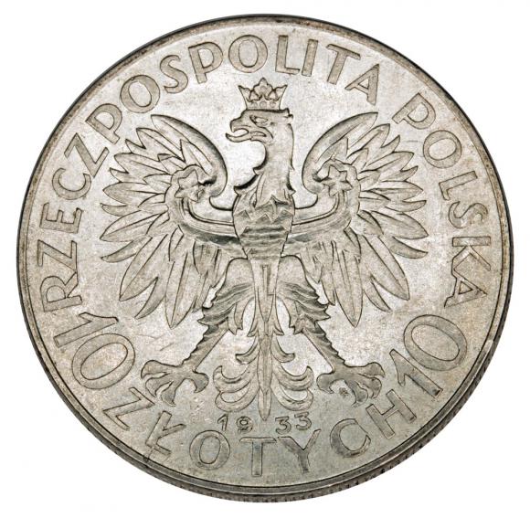 10 złotych 1933 Głowa Kobiety II RP Warszawa (2)