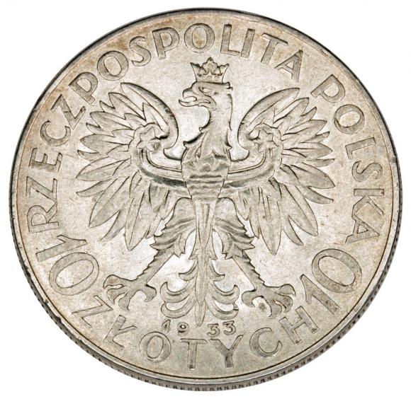 10 złotych 1933 Głowa Kobiety II RP Warszawa (2)