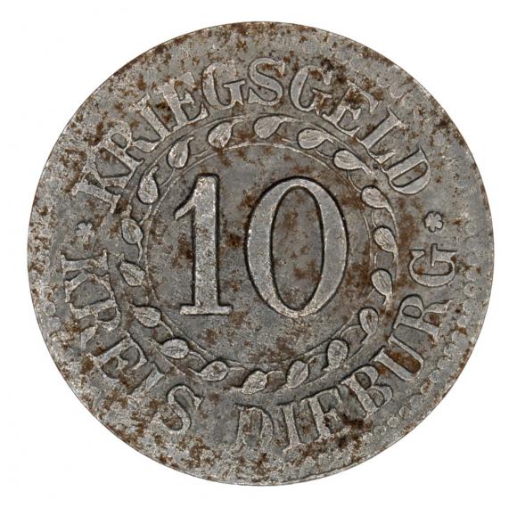 10 fenigów 1918 Dieburg Hesja (1)