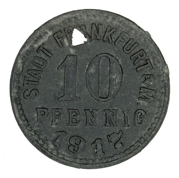 10 fenigów 1917 Frankfurt nad Menem Hesja (2)