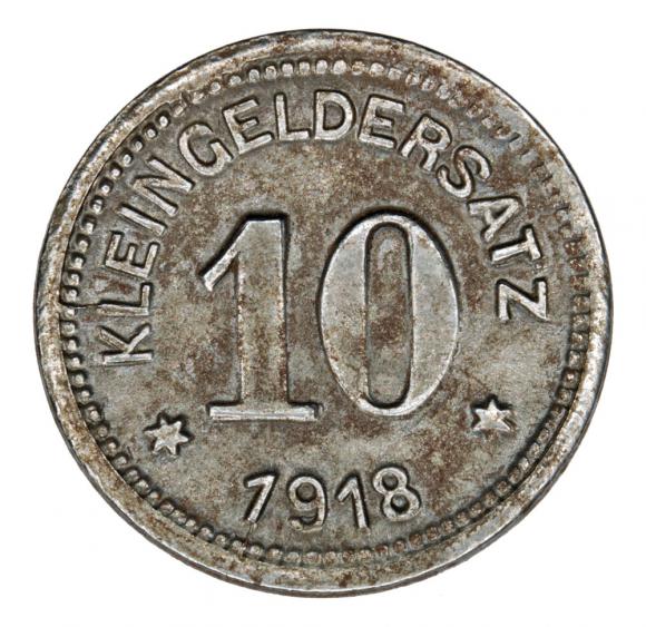 10 fenigów 1918 Querfurt Saksonia (2)