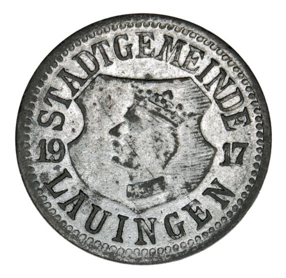 10 fenigów 1917 Lauingen Bawaria (1)