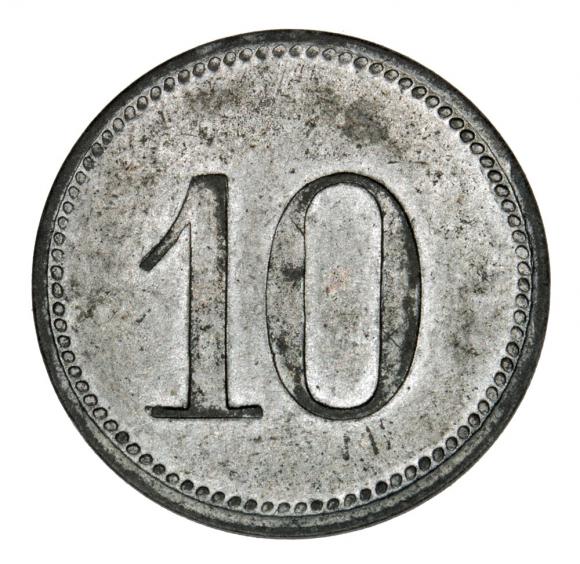 10 fenigów 1917 Lauingen Bawaria (2)