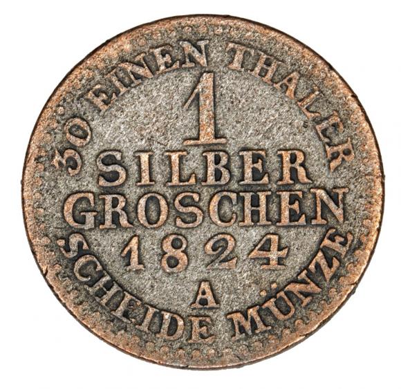 1 grosz srebrny 1824 Fryderyk Wilhelm III Niemcy Prusy Berlin A (2)