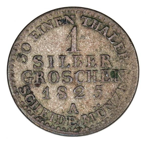 1 grosz srebrny 1825 Fryderyk Wilhelm III Niemcy Prusy Berlin A (2)