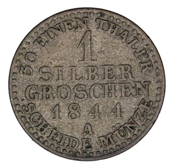 1 grosz srebrny 1844 Fryderyk Wilhelm IV Niemcy Prusy Berlin A (2)