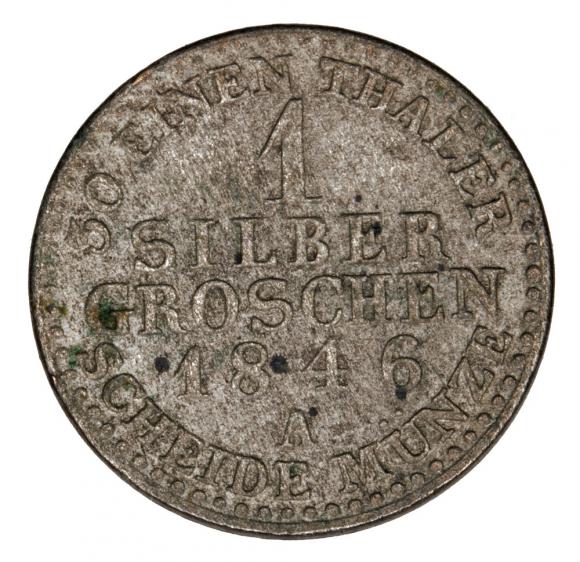 1 grosz srebrny 1846 Fryderyk Wilhelm IV Niemcy Prusy Berlin A (2)