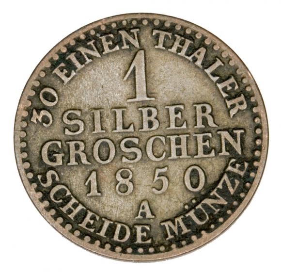 1 grosz srebrny 1850 Fryderyk Wilhelm IV Niemcy Prusy Berlin A (2)