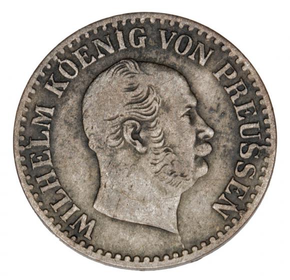 1 grosz srebrny 1866 Wilhelm I Hohenzollern Niemcy Prusy Berlin A (1)