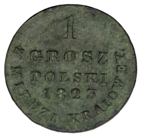 1 grosz 1823 Aleksander I Romanow Królestwo Polskie Warszawa (1)