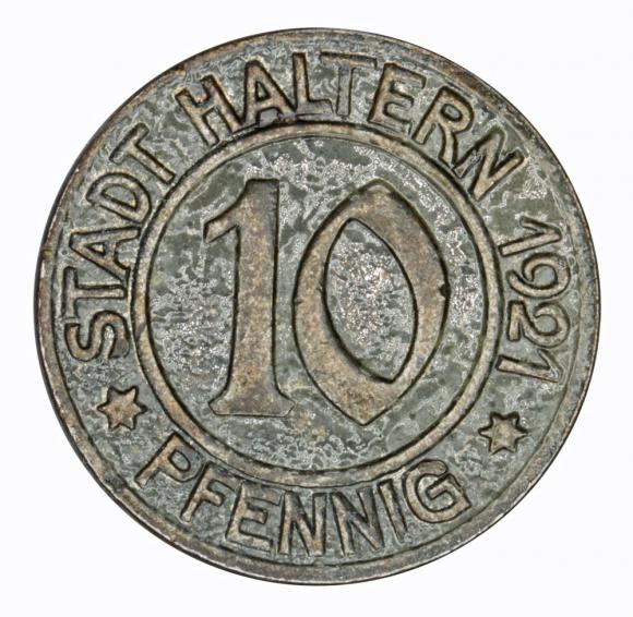 10 fenigów 1921 Haltern Westfalia (1)