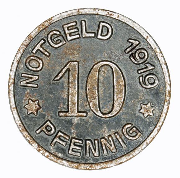 10 fenigów 1919 Ludenscheid Westfalia (2)