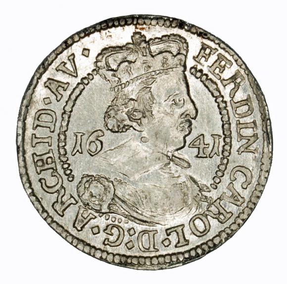 3 krajcary 1641 Ferdynand Karol Austria Tyrol Hall (1)