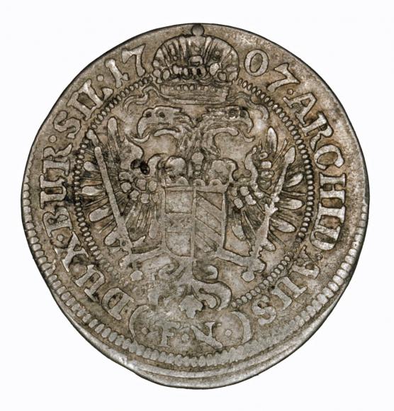 3 krajcary 1707 Józef I Habsburg Wrocław (2)