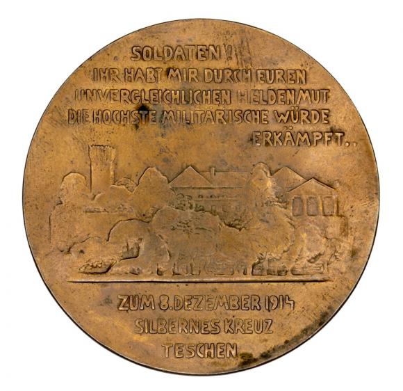 Medal 1914 Fryderyk Wilhelm Cieszyński Księstwo Cieszyńskie (2)