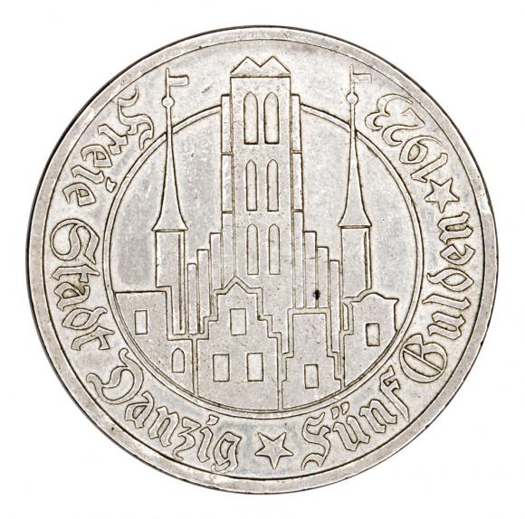 5 guldenów 1923 Wolne Miasto Gdańsk Utrecht (1)