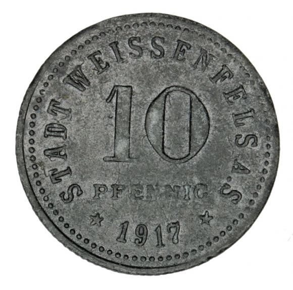 10 fenigów 1917 Weissenfels Saksonia (2)