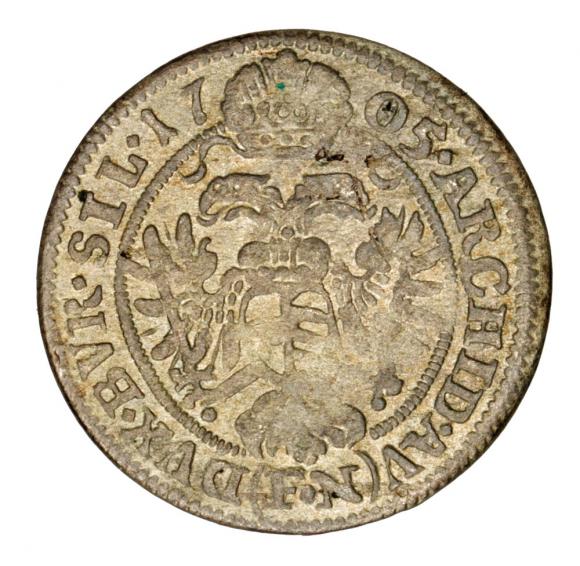3 krajcary 1705 Leopold I Habsburg Wrocław (2)